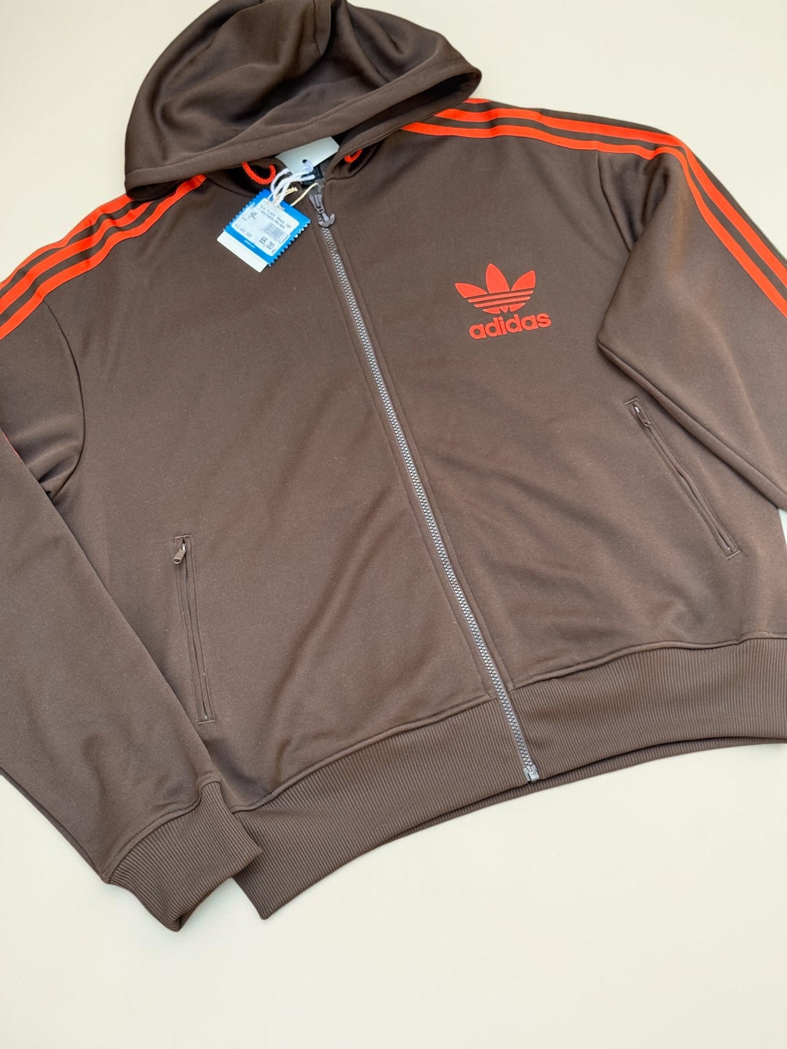 veste ADIDAS ORIGINALS FLOCK TRACK TOP - 2XL - vintage - mixte