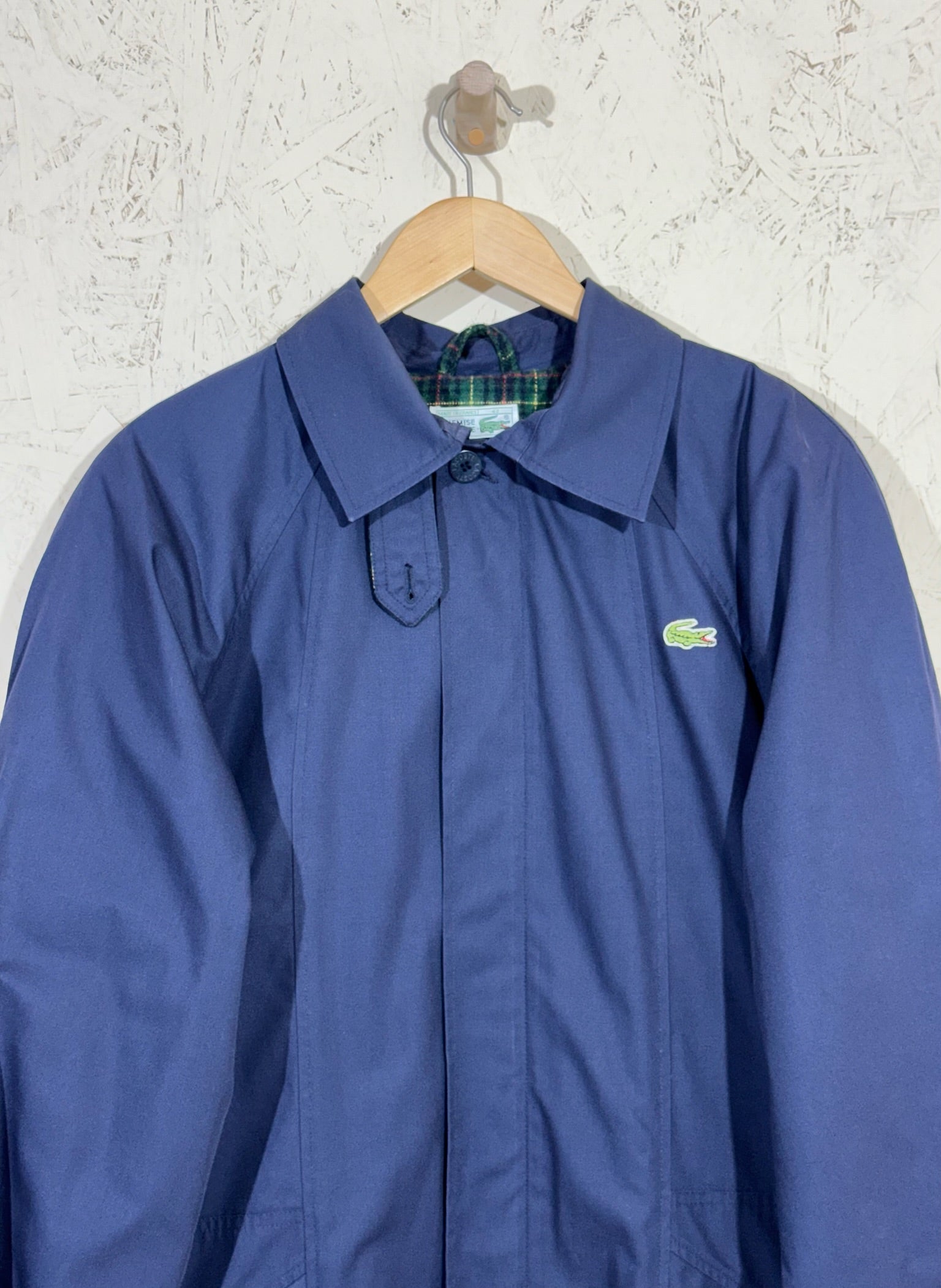 Veste Lacoste Imperméable Bleu Marine – M - Vintage - mixte