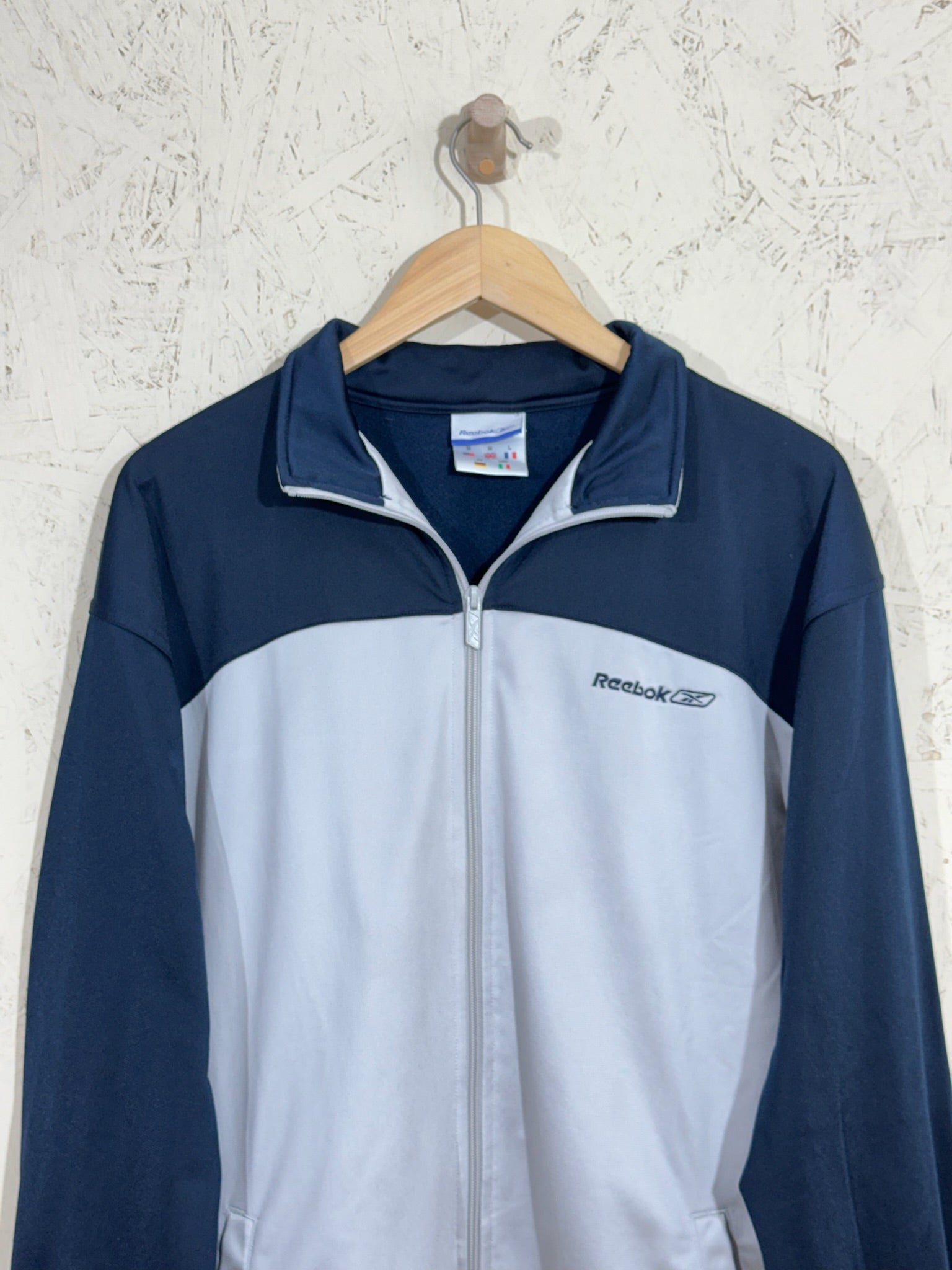 veste de survêtement Reebok Track Bleu / Gris – XL - vintage - mixte