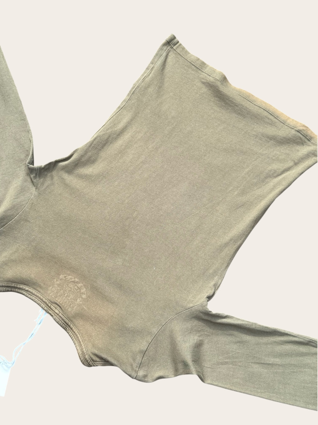 T-shirt Guess manches longues – Kaki – S – Femme – Y2K — photo complémentaire 6