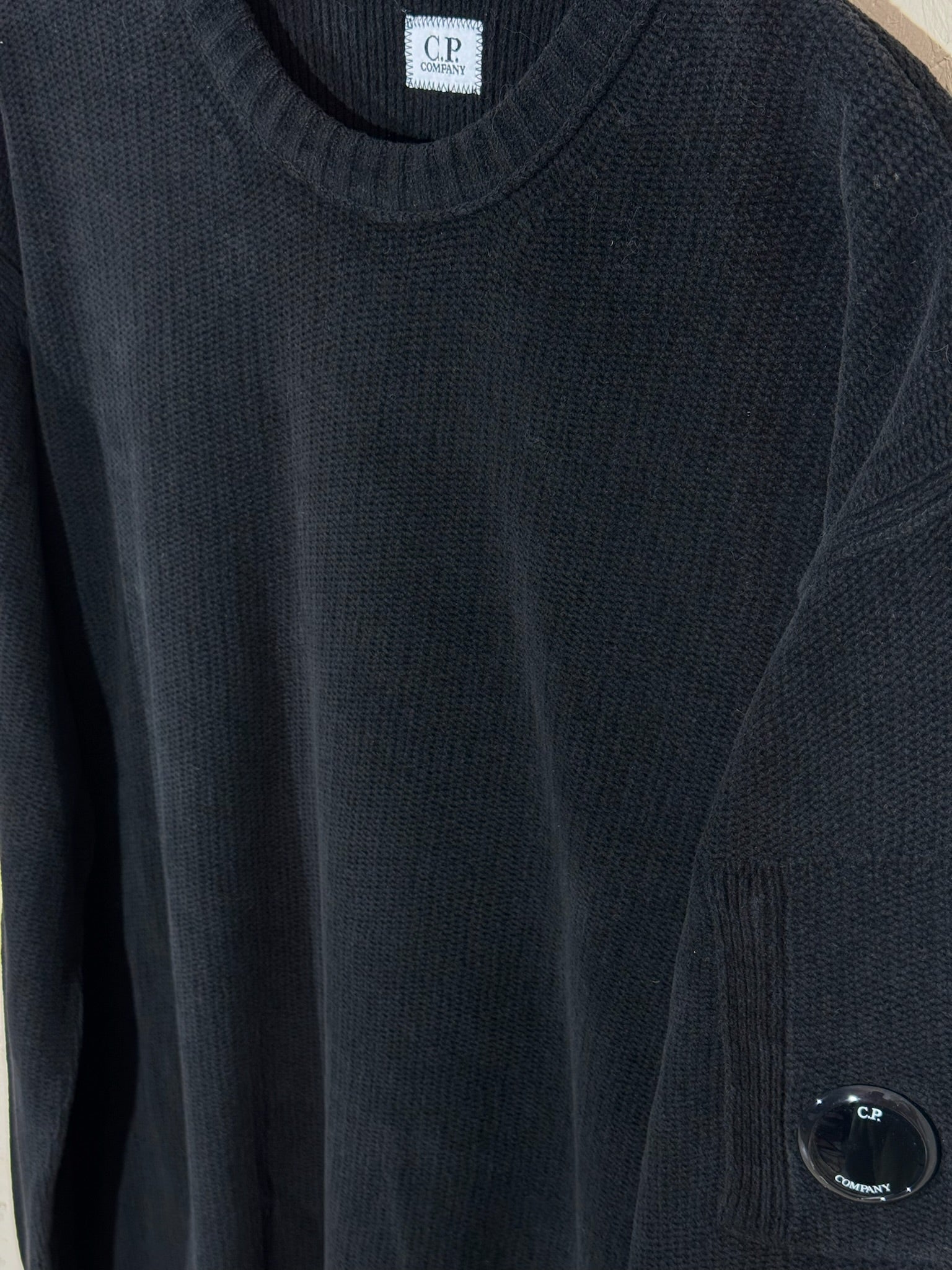 Pull C.P. Company Noir XL Mixte Lens