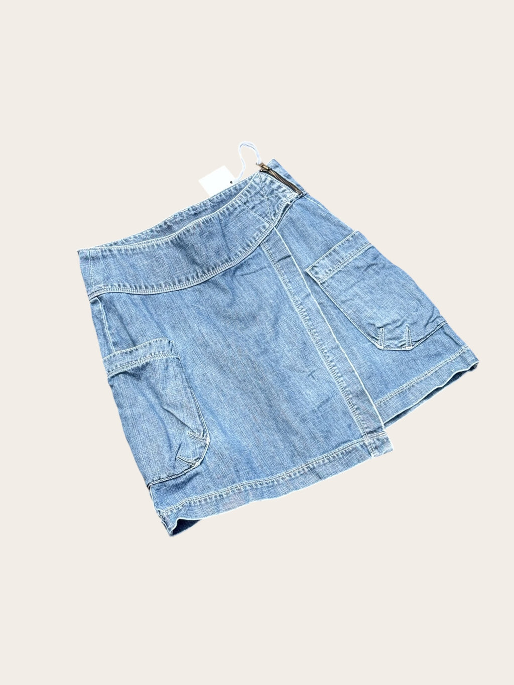 Jupe Cargo Teddy Smith Denim – Bleu clair – T.26 – Femme – Y2K — vue principale