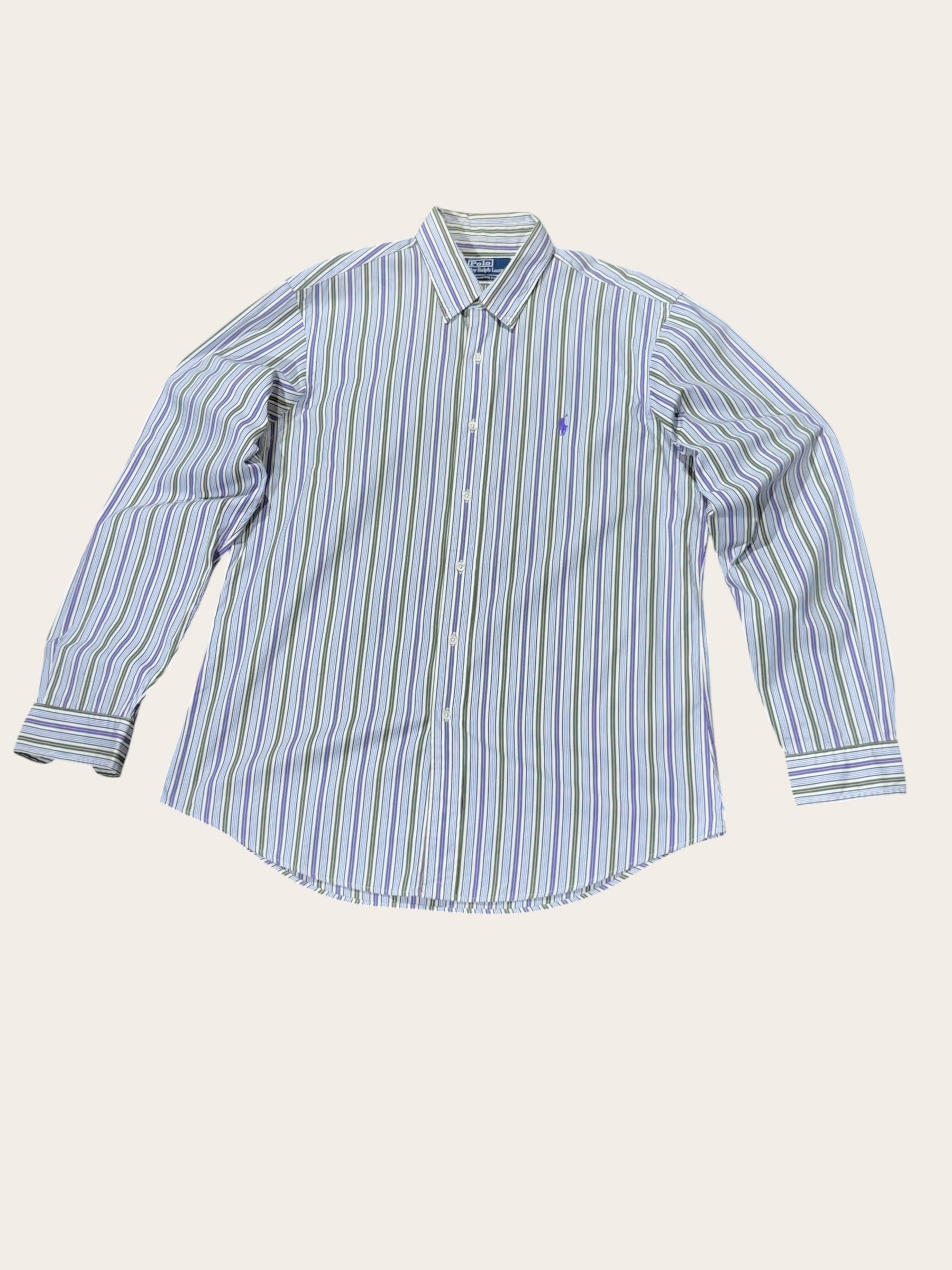 Chemise Polo Ralph Lauren à rayures – Multicolore – T.16,5/42 – Mixte — vue principale
