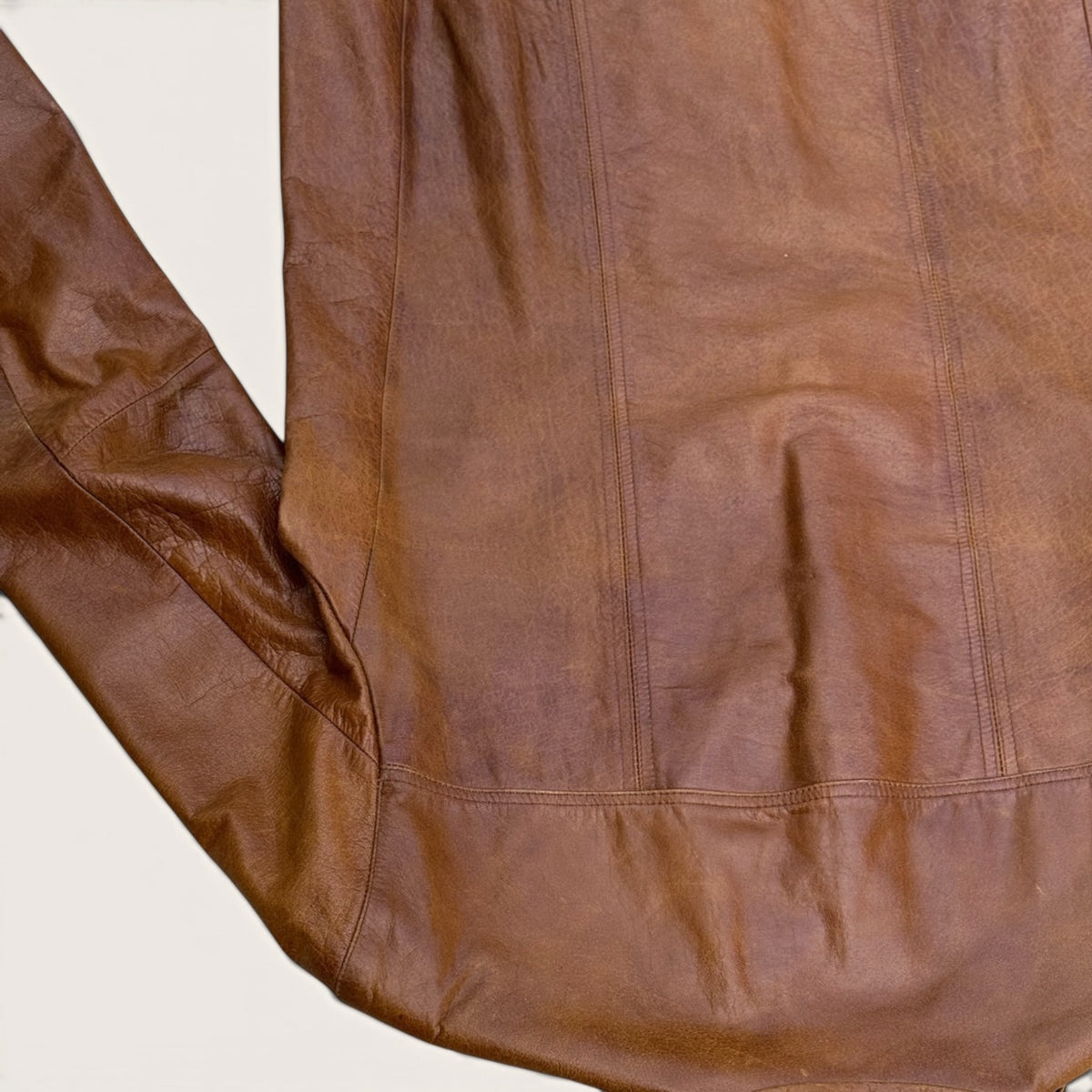 Veste en cuir – Oakwood – XL – Mixte – Vintage