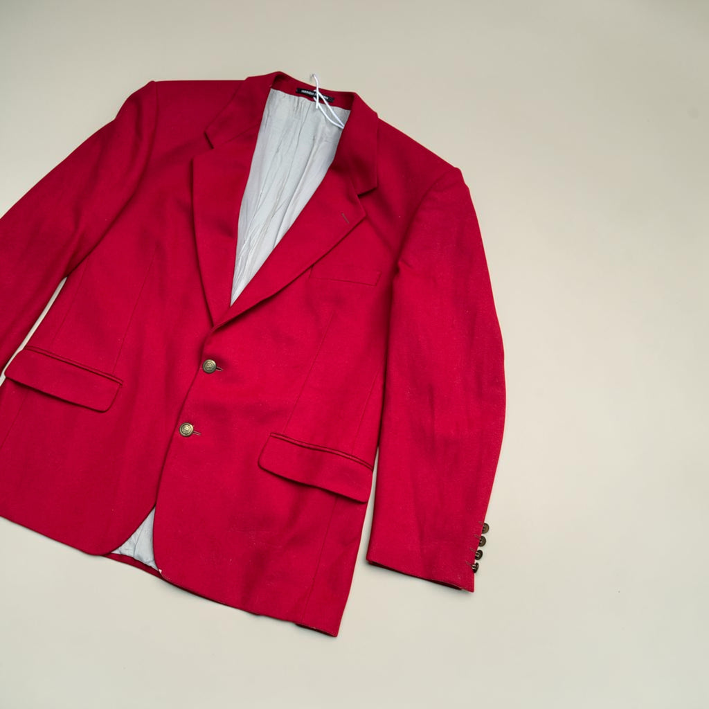 Blazer Yves Saint Laurent – Rouge – XL – Mixte – Vintage — vue principale