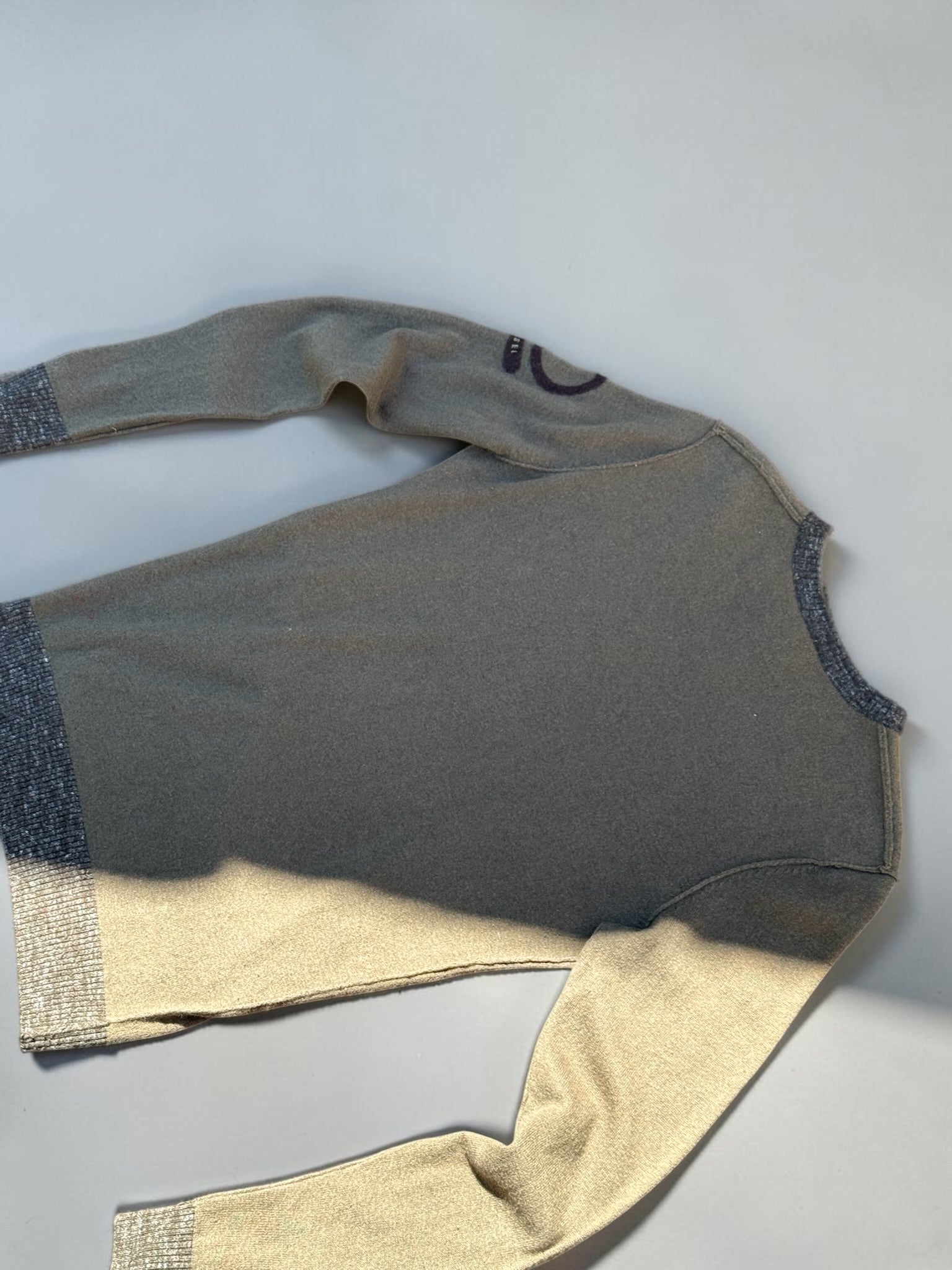 Pull Diesel Vintage Kaki Brun Femme M Années 2000