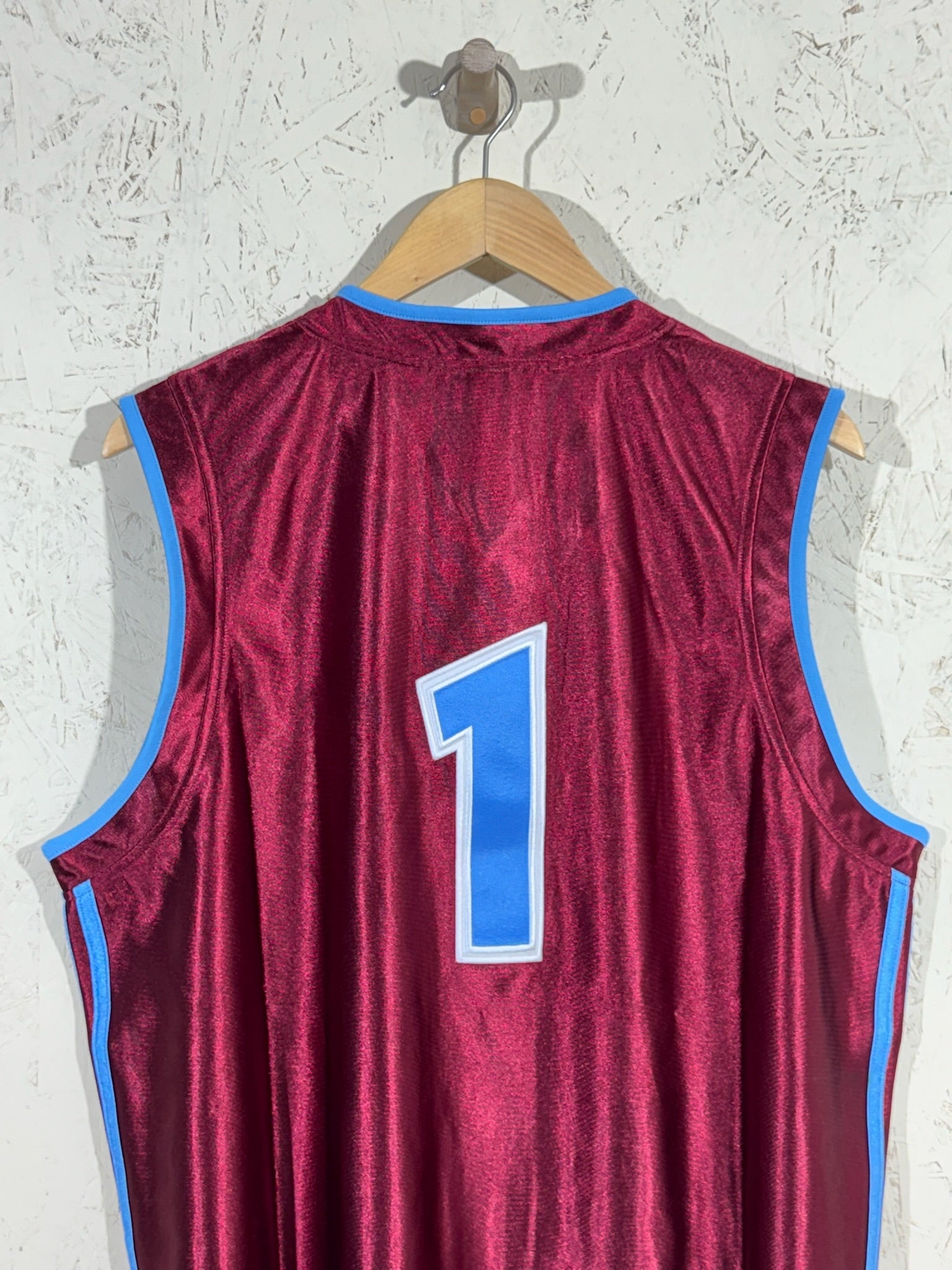 Débardeur Adidas Basketball Bordeaux N°1 Vintage L Mixte