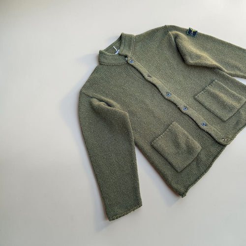 CARDIGAN STONE ISLAND VERT KAKI – L – VINTAGE – mixte