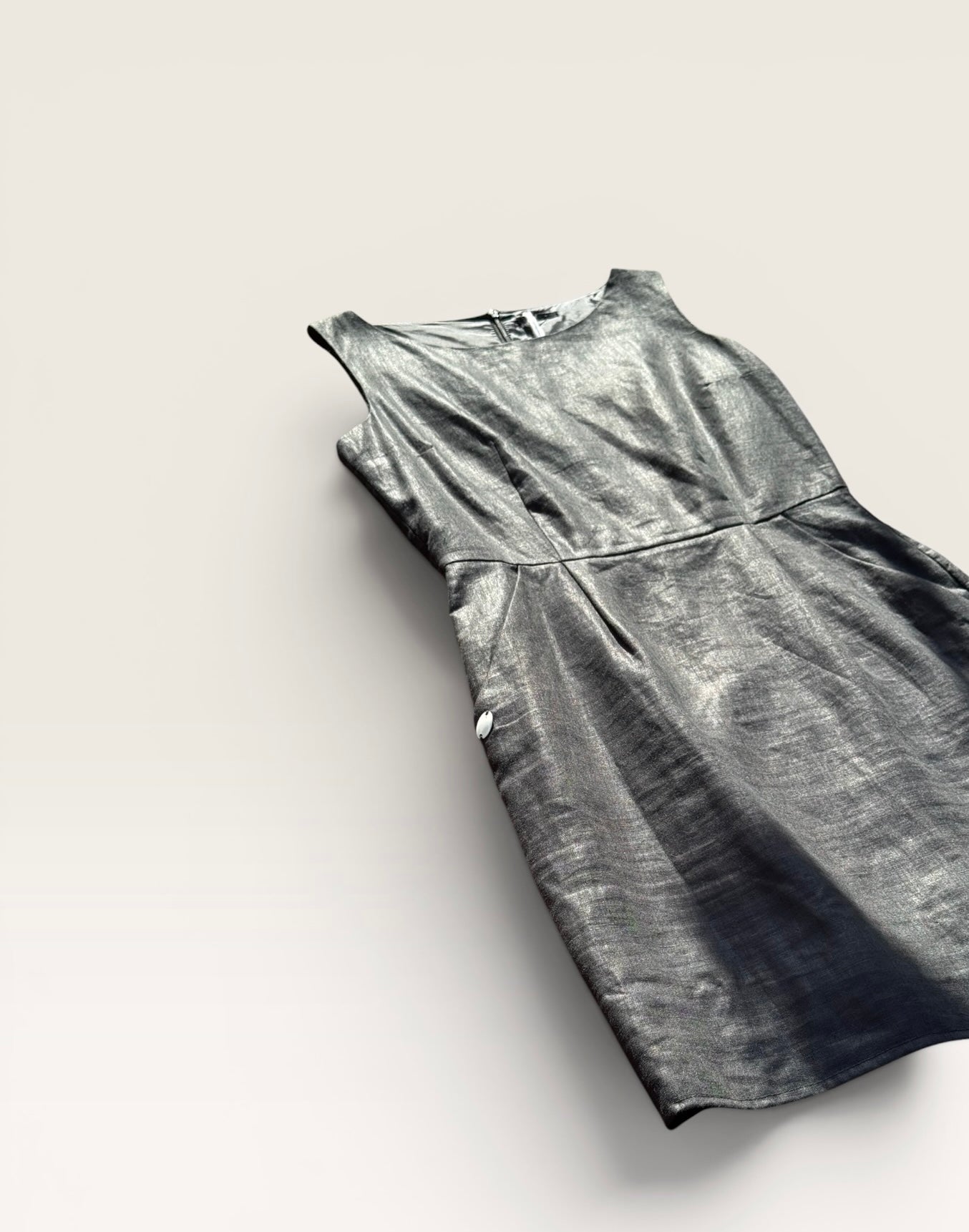 IKKS Robe Lin Noir 38 Femme