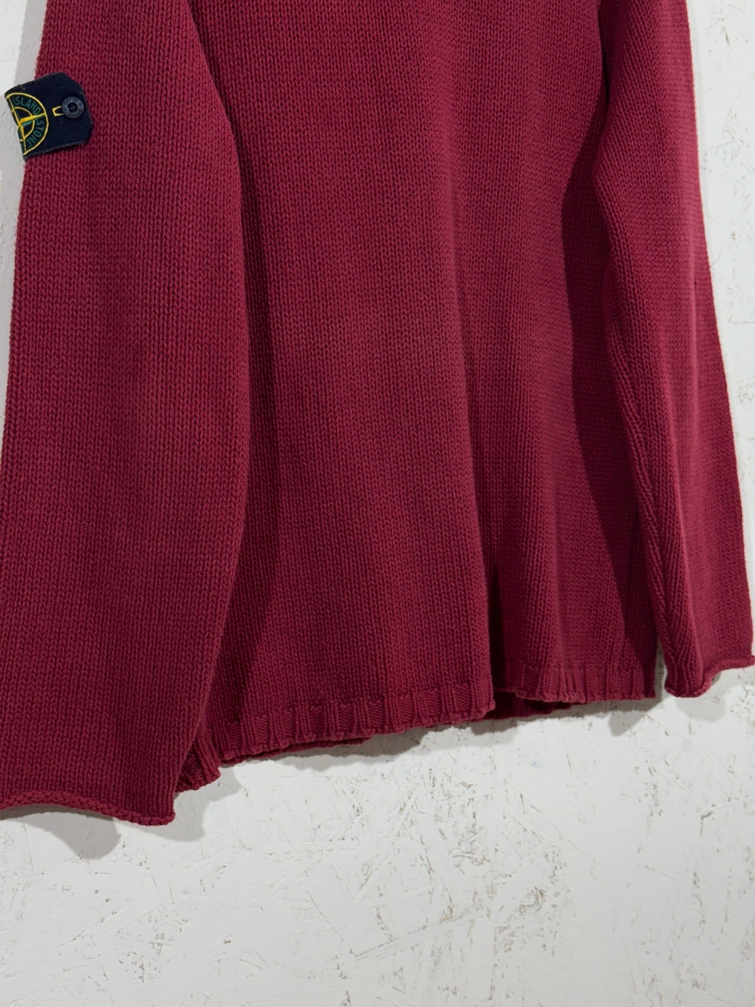 Pull Stone Island Bordeaux Vintage L Mixte