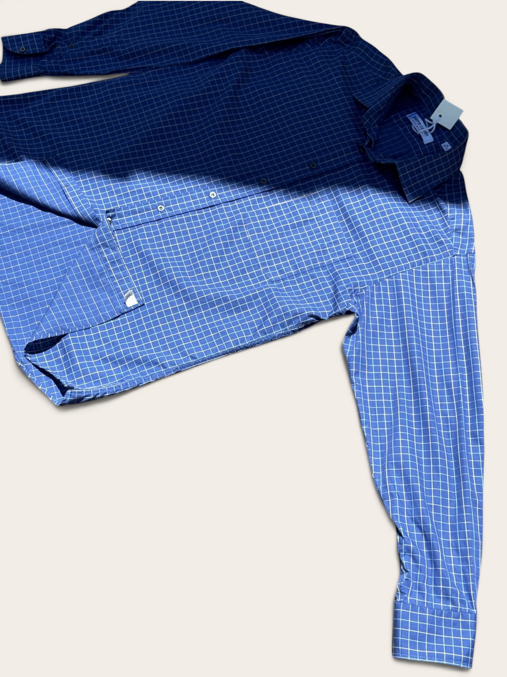 Pierre Cardin Checked Shirt – Blue – 16/41-4 – Men's
