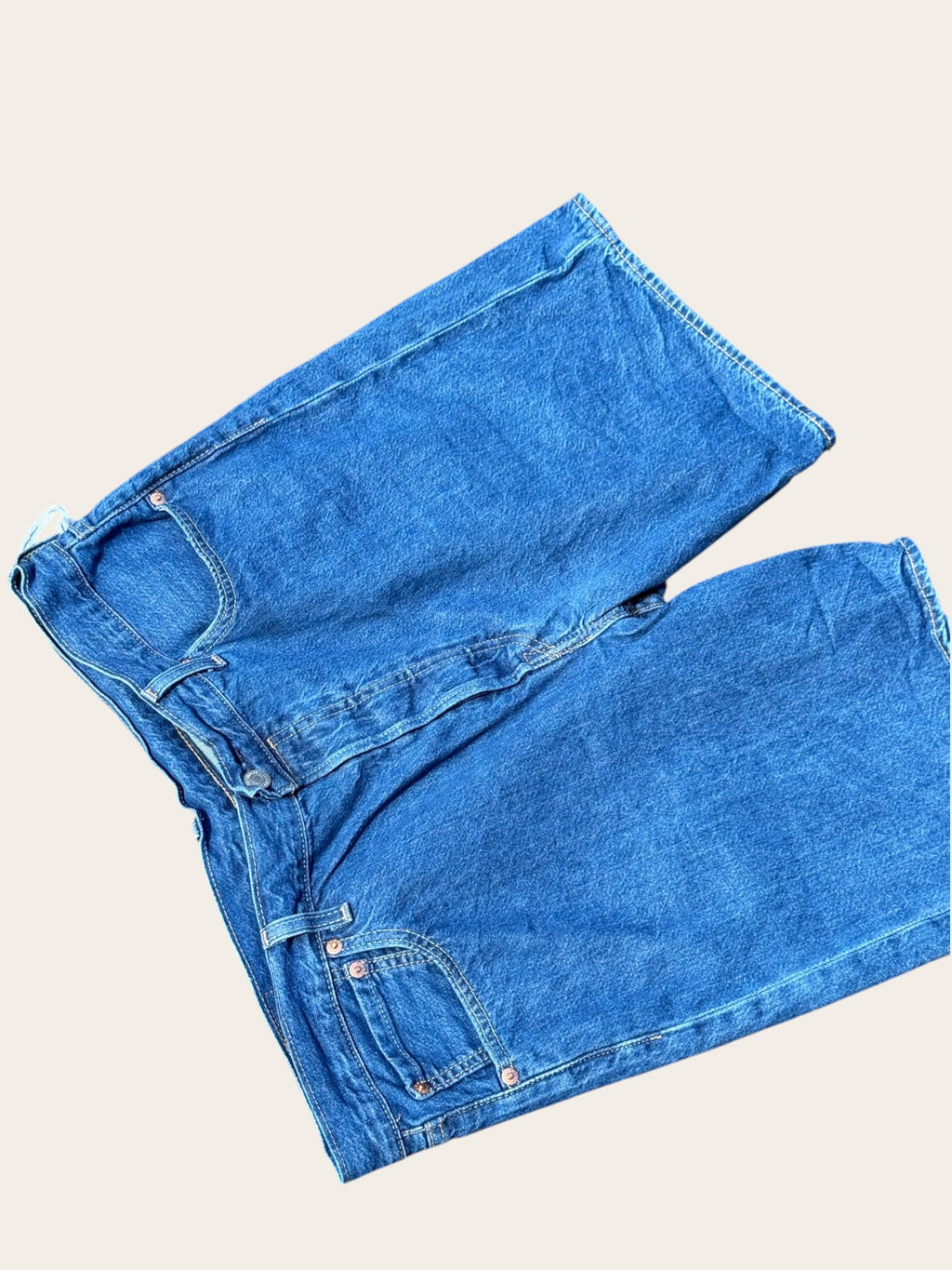 Short Levi’s 501 en denim – Bleu – W36 – Homme – Vintage — photo complémentaire 3