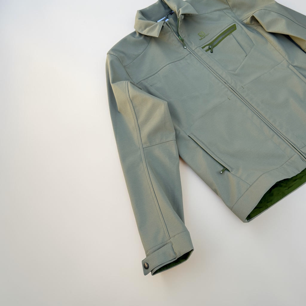 Veste Salomon Clima Pro Softshell – Verte – L – Homme — photo complémentaire 2