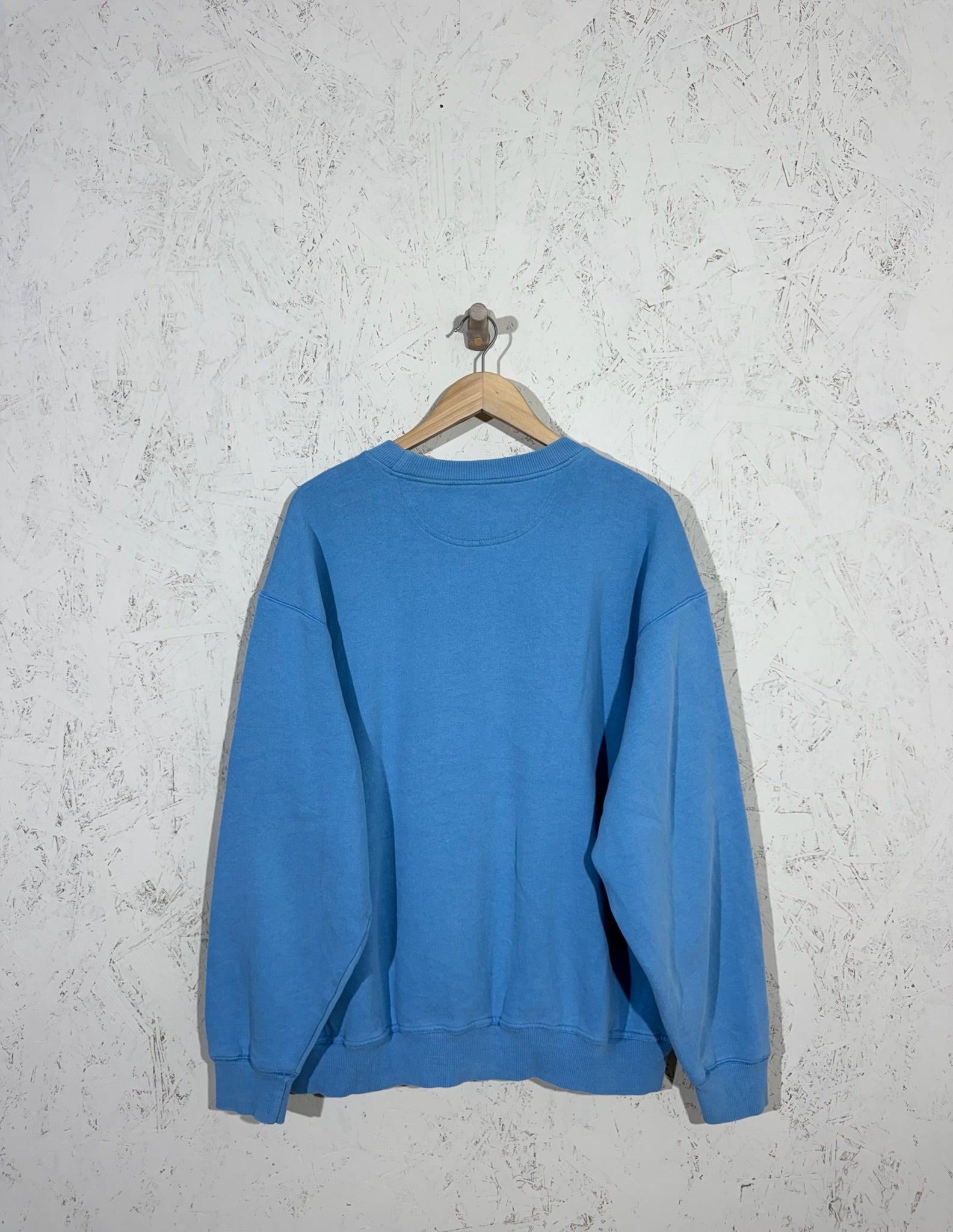 Sweat Fila Vintage Bleu Ciel Oversize XL Mixte