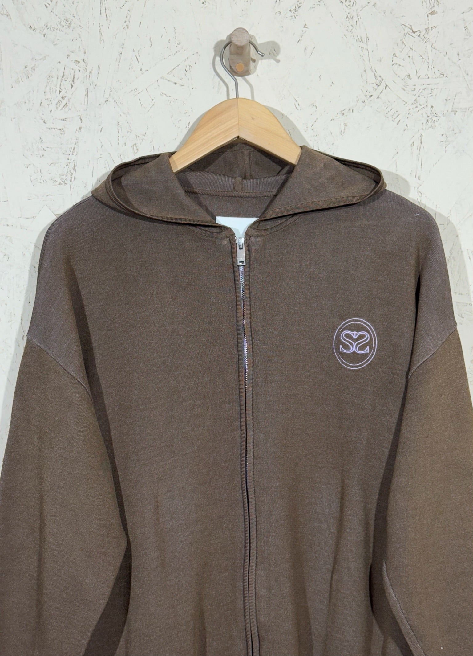 Veste Zippée Sandro Marron à Capuche L Mixte