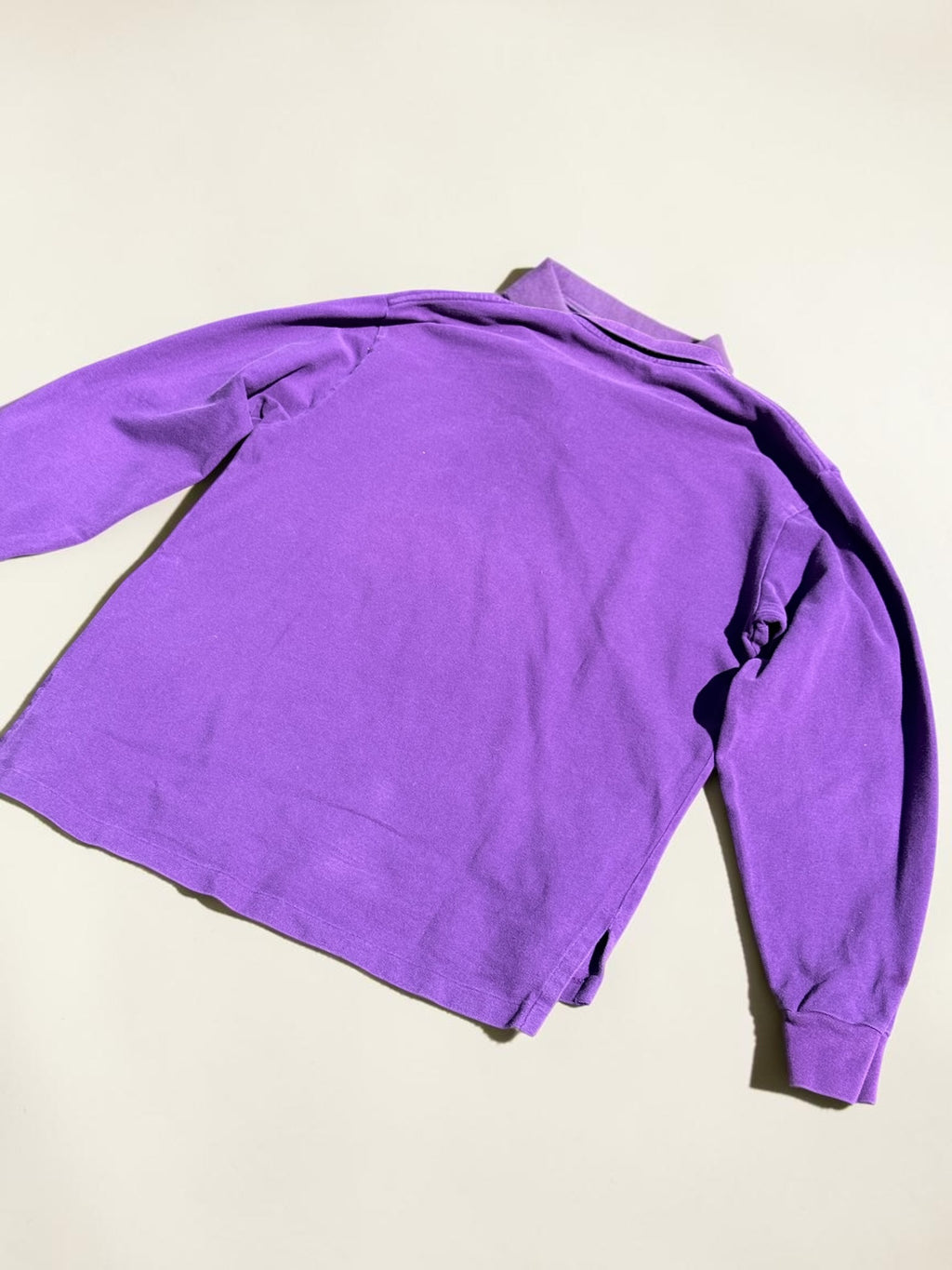 Vintage Ralph Lauren long-sleeve polo shirt purple size L men's – view 4