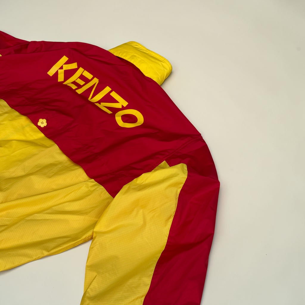Veste coupe-vent Kenzo Paris – Rouge et jaune – M – Mixte — photo complémentaire 2