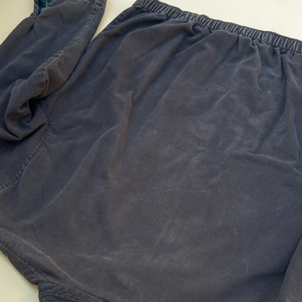 Veste Polo Ralph Lauren Harrington à col velours – Gris clair et marron – XL – Mixte – Vintage — photo complémentaire 6