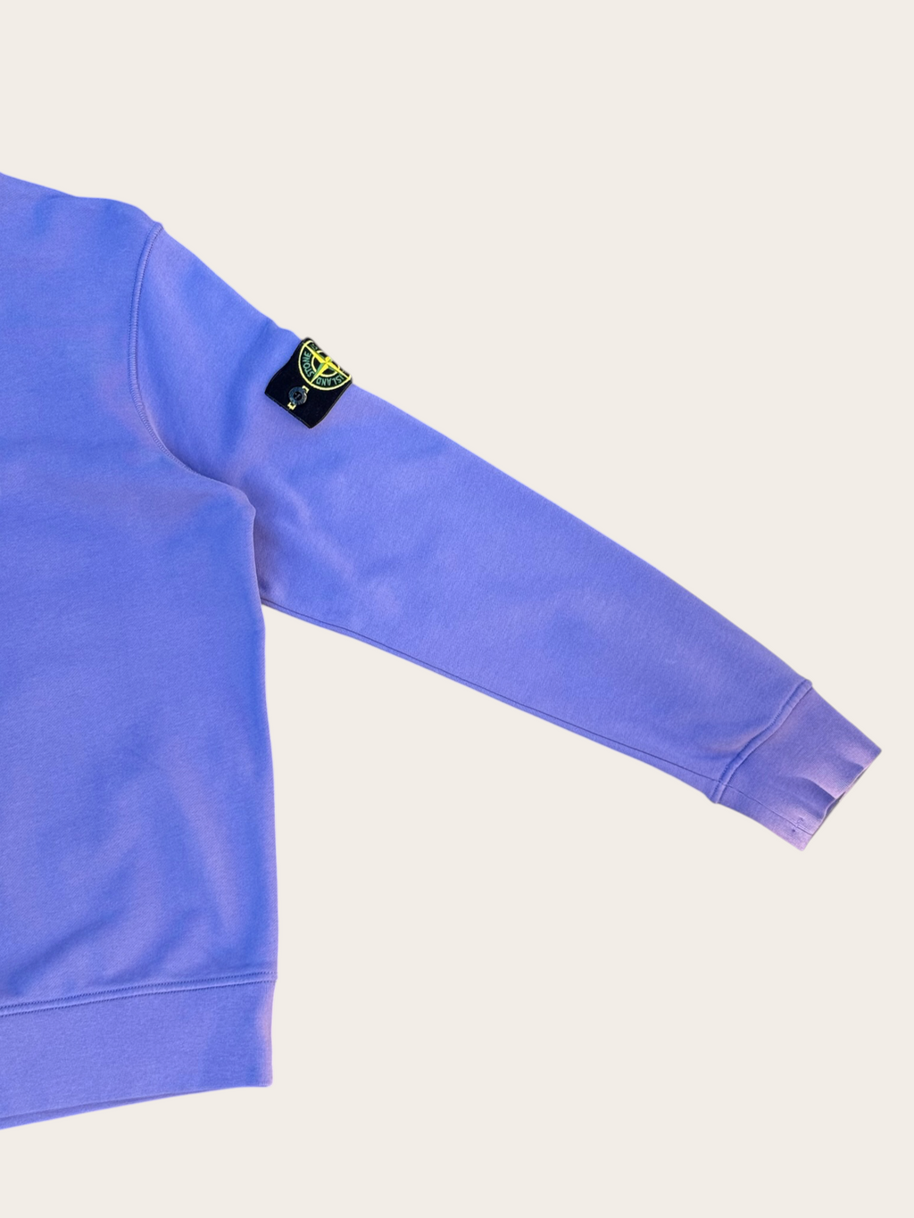 Sweat Stone Island col rond Garment Dyed – Violet – S – Mixte — photo complémentaire 2