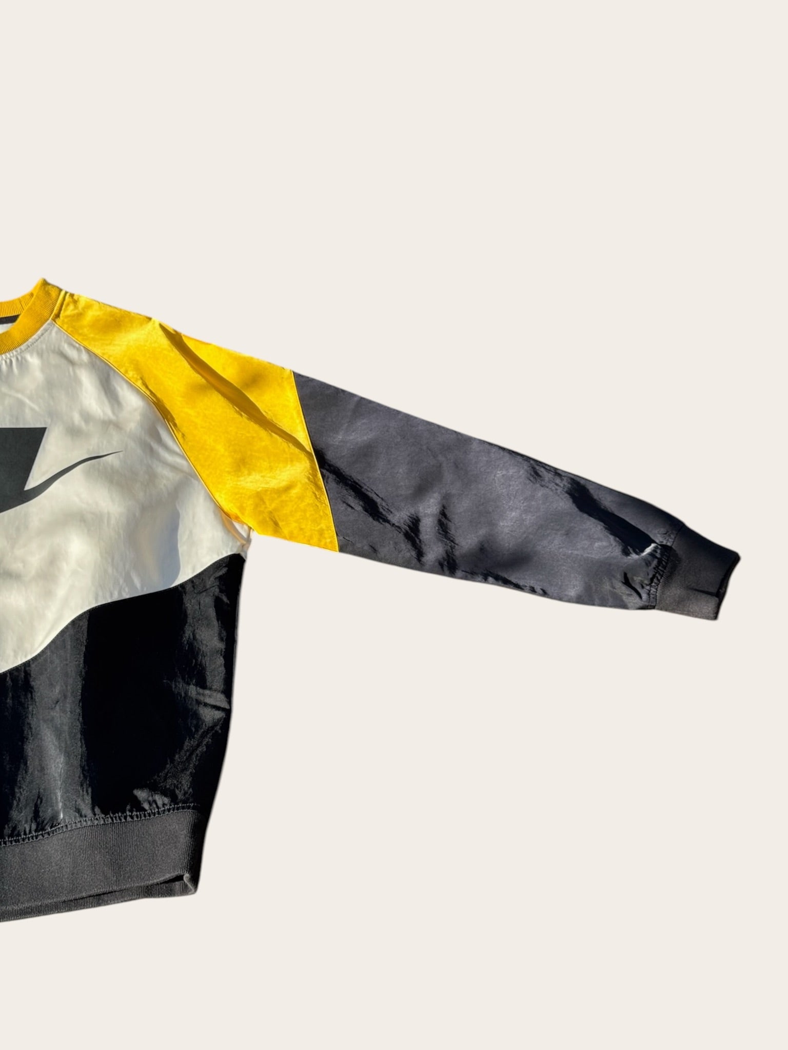 Nike Sportswear NSW Crewneck Jaune Noir Blanc S Homme
