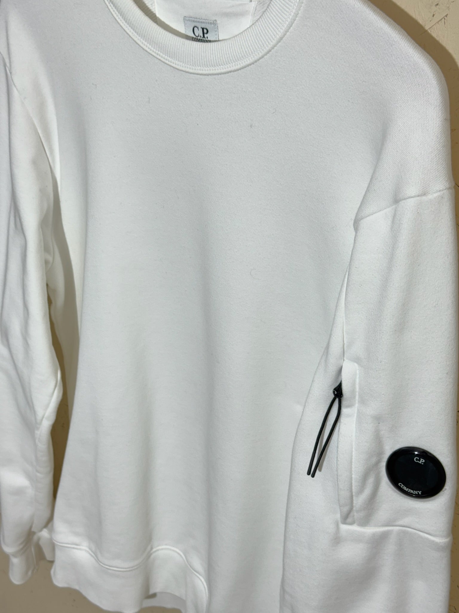 pull C.P. Company Blanc Sweatshirt Lens - M – mixte