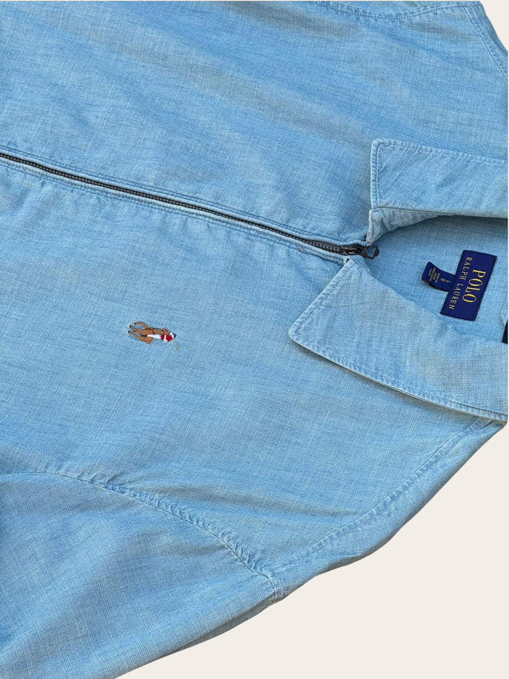 Veste Polo Ralph Lauren – Bleu ciel – L – Mixte — photo complémentaire 3