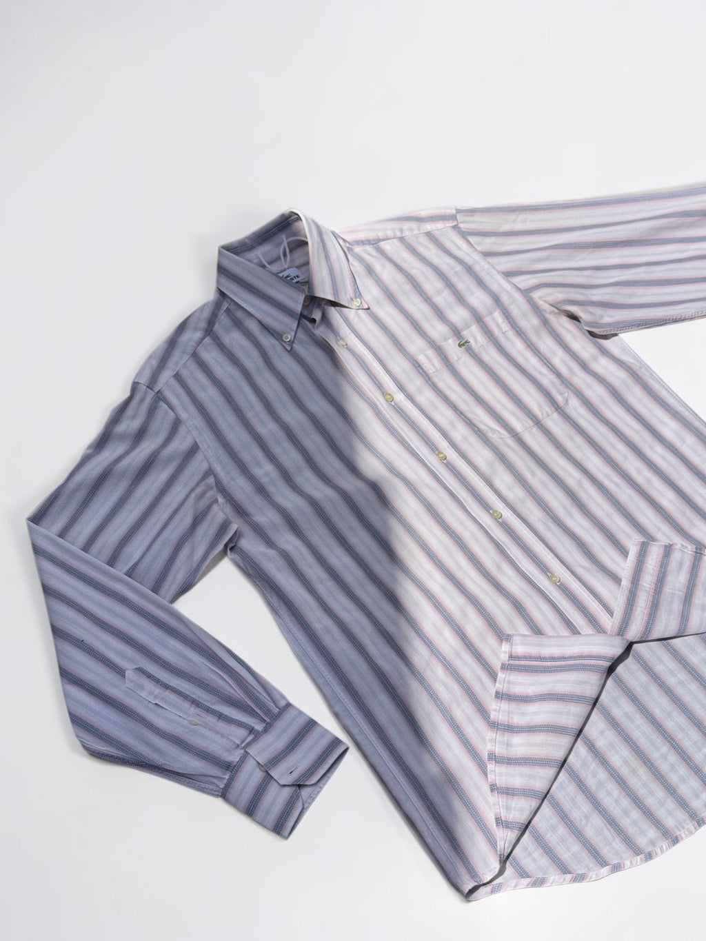 Lacoste striped shirt pink and blue size 38 women's – view 2