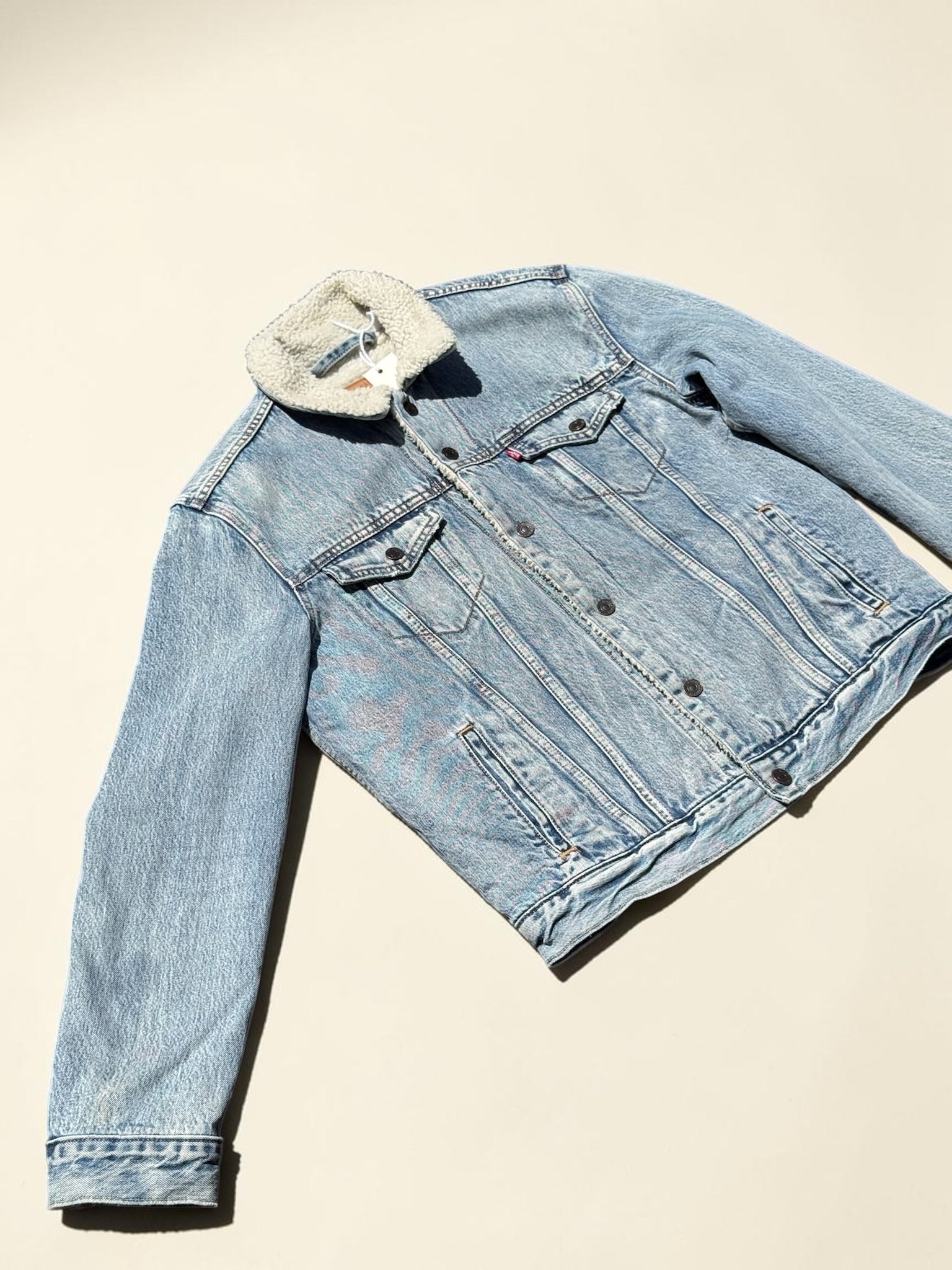 VESTE LEVI’S SHERPA DENIM BLEU CLAIR M HOMME