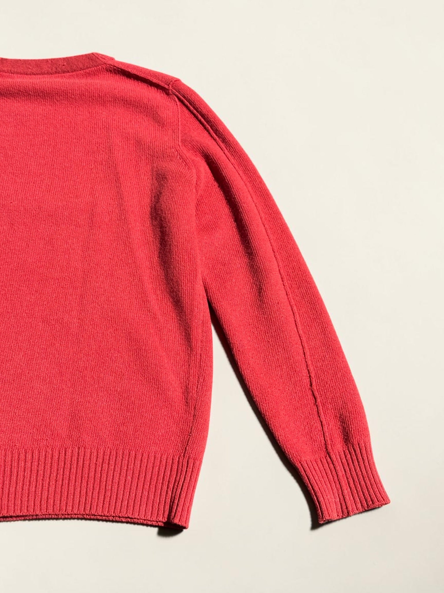 Pull Stone Island Laine Rouge Homme Taille L