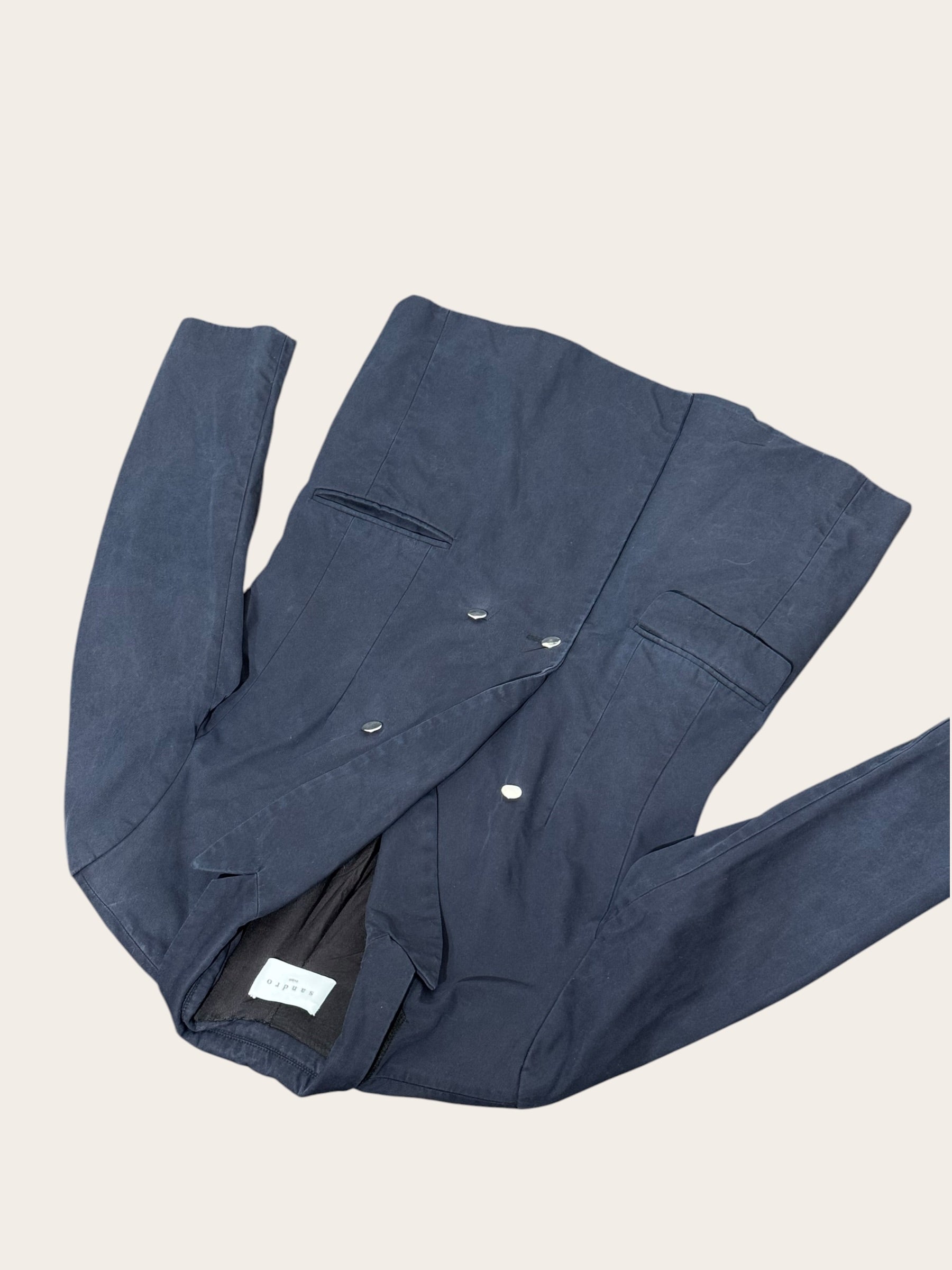 Blazer Sandro – Bleu marine – T.38 – Femme — photo complémentaire 2