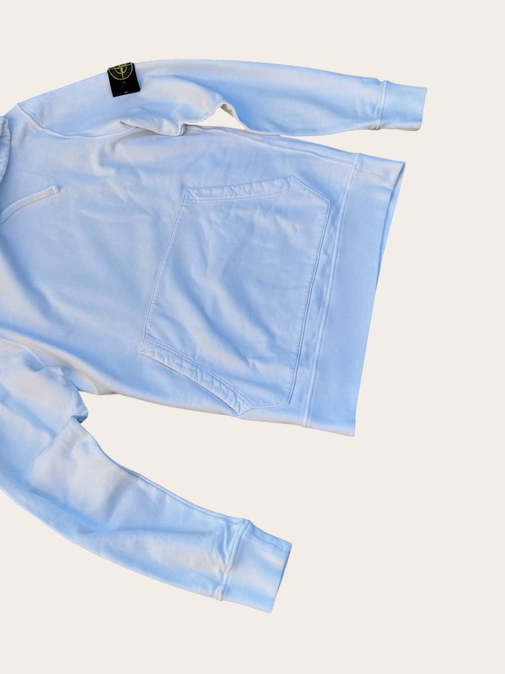 Sweat à capuche Stone Island – Blanc – L – Mixte — photo complémentaire 2