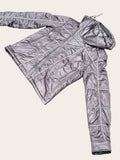 DOUDOUNE DIESEL MÉTALLISÉE ARGENTÉE Y2K XL FEMME