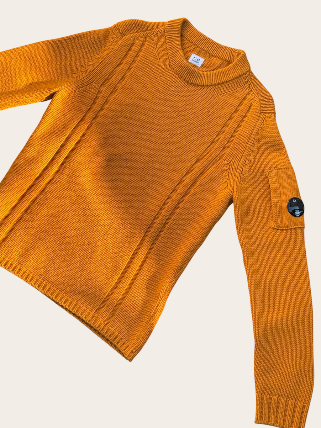 Pull C.P. Company en laine – Ocre – T.48 – Mixte — vue principale