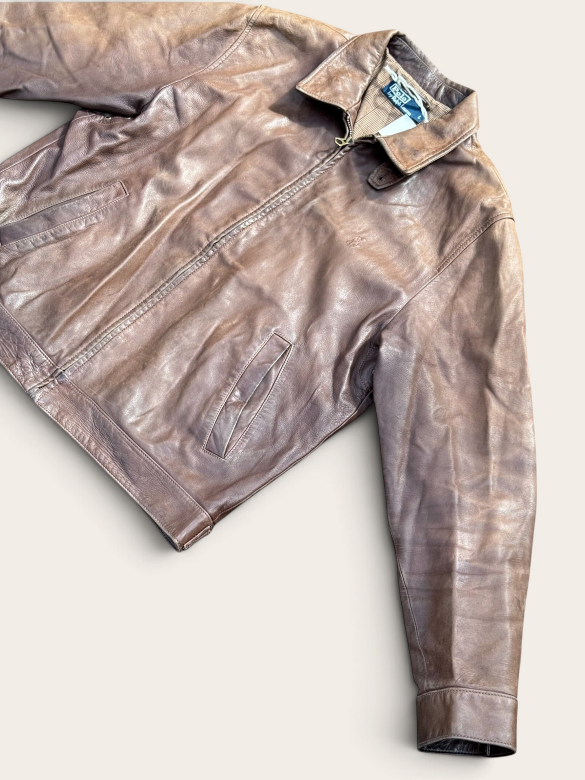 Veste en cuir – Ralph Lauren – L – Homme – Vintage