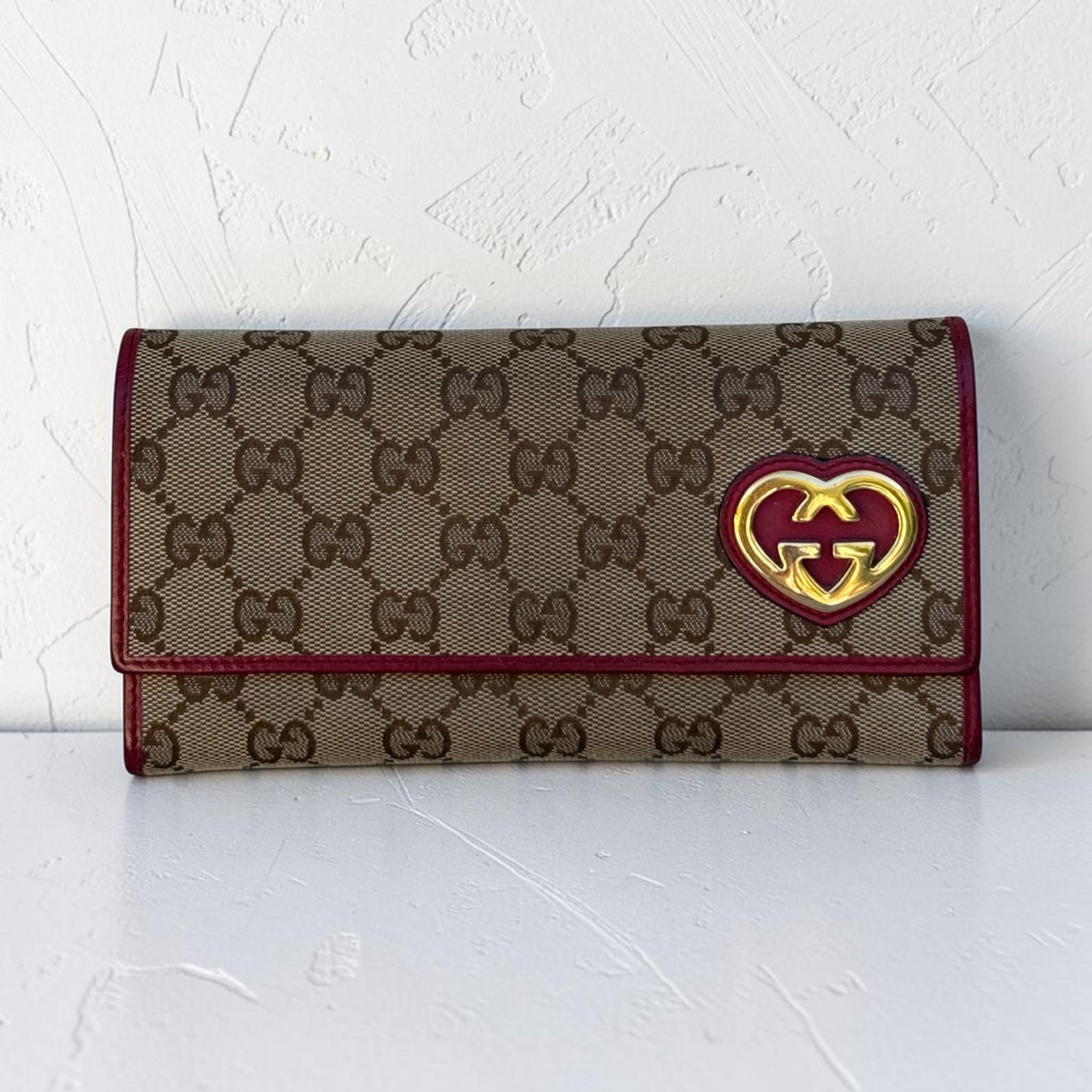 PORTE-MONNAIE gucci CŒUR – vintage - femme