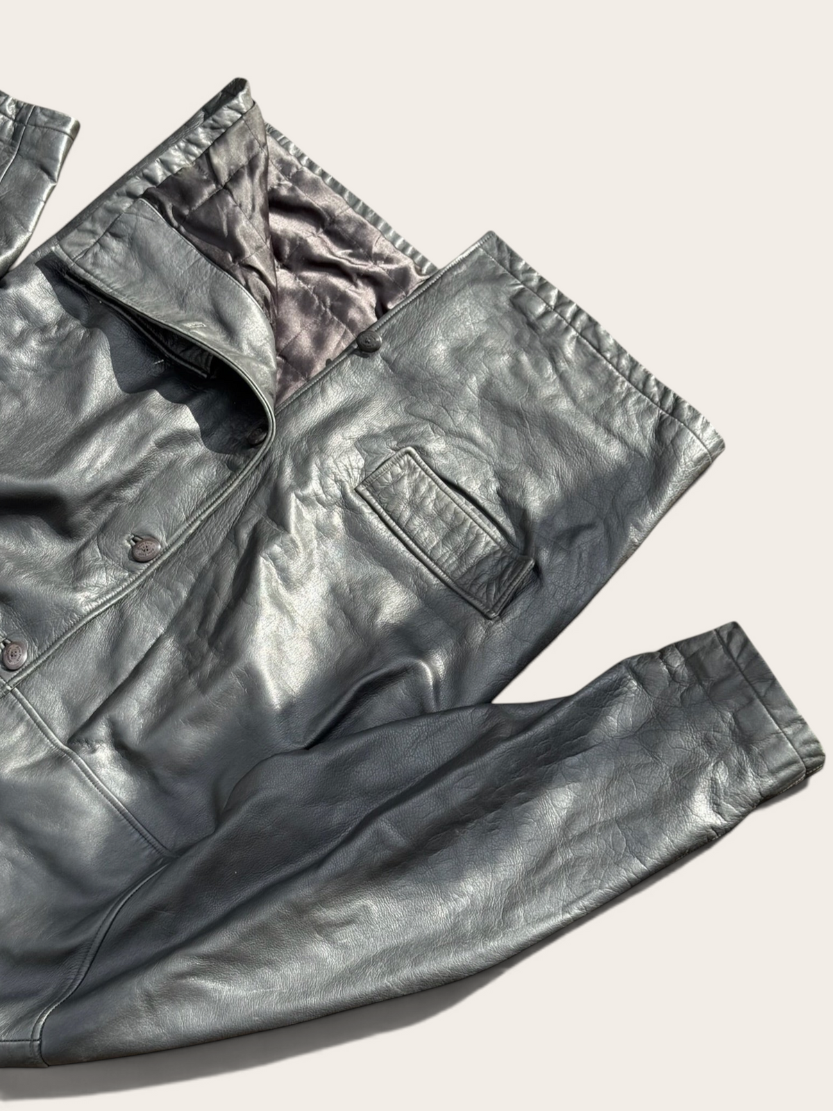 Veste en cuir – Eden Park – XL – Homme – Vintage