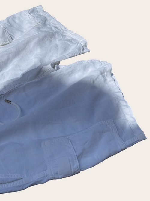 Bermuda Cargo Vilebrequin en lin – Blanc – XXL – Homme — photo complémentaire 2