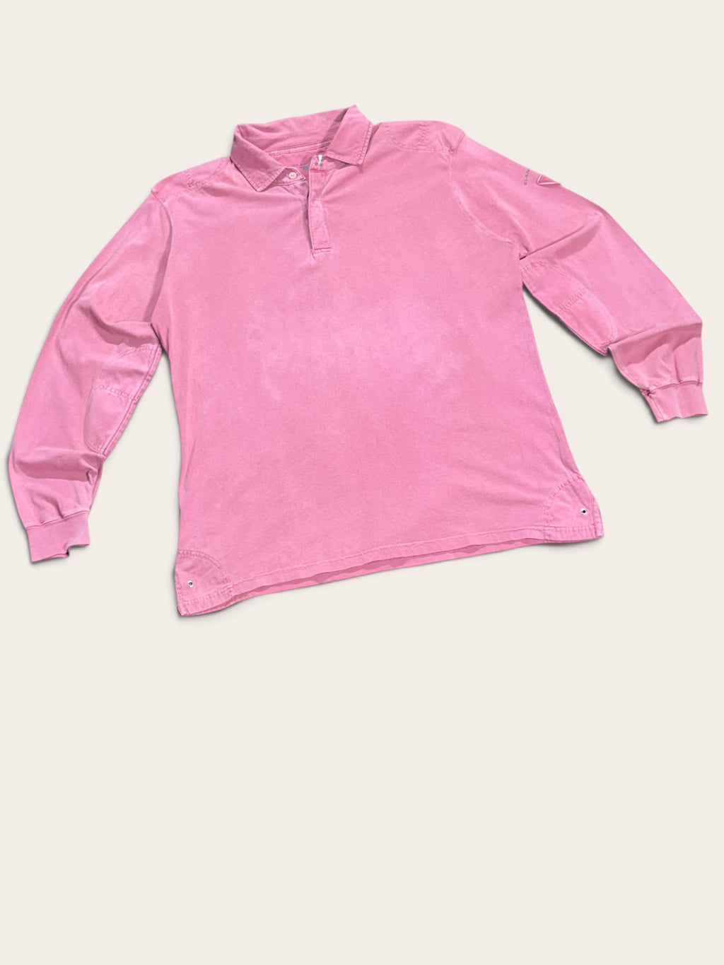 Polo – Blanc Bleu – XL – Homme – Vintage