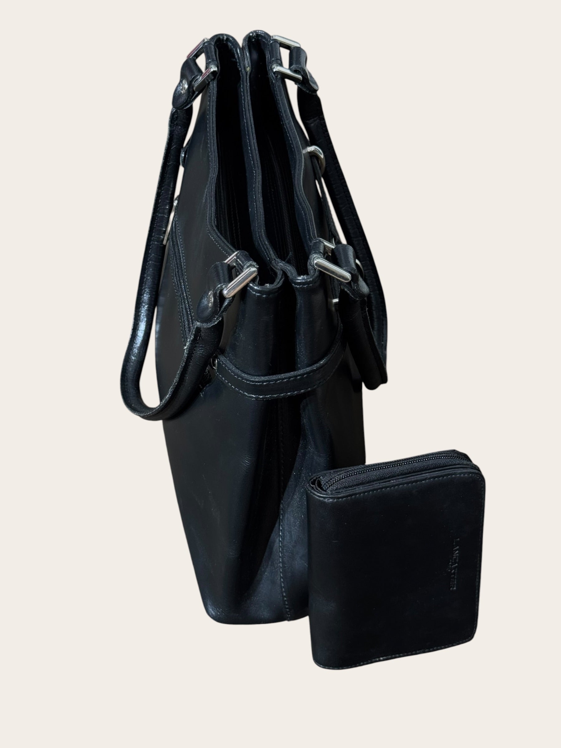 Sac et porte-monnaie Lancaster – Noir – Taille unique – Femme — photo complémentaire 4
