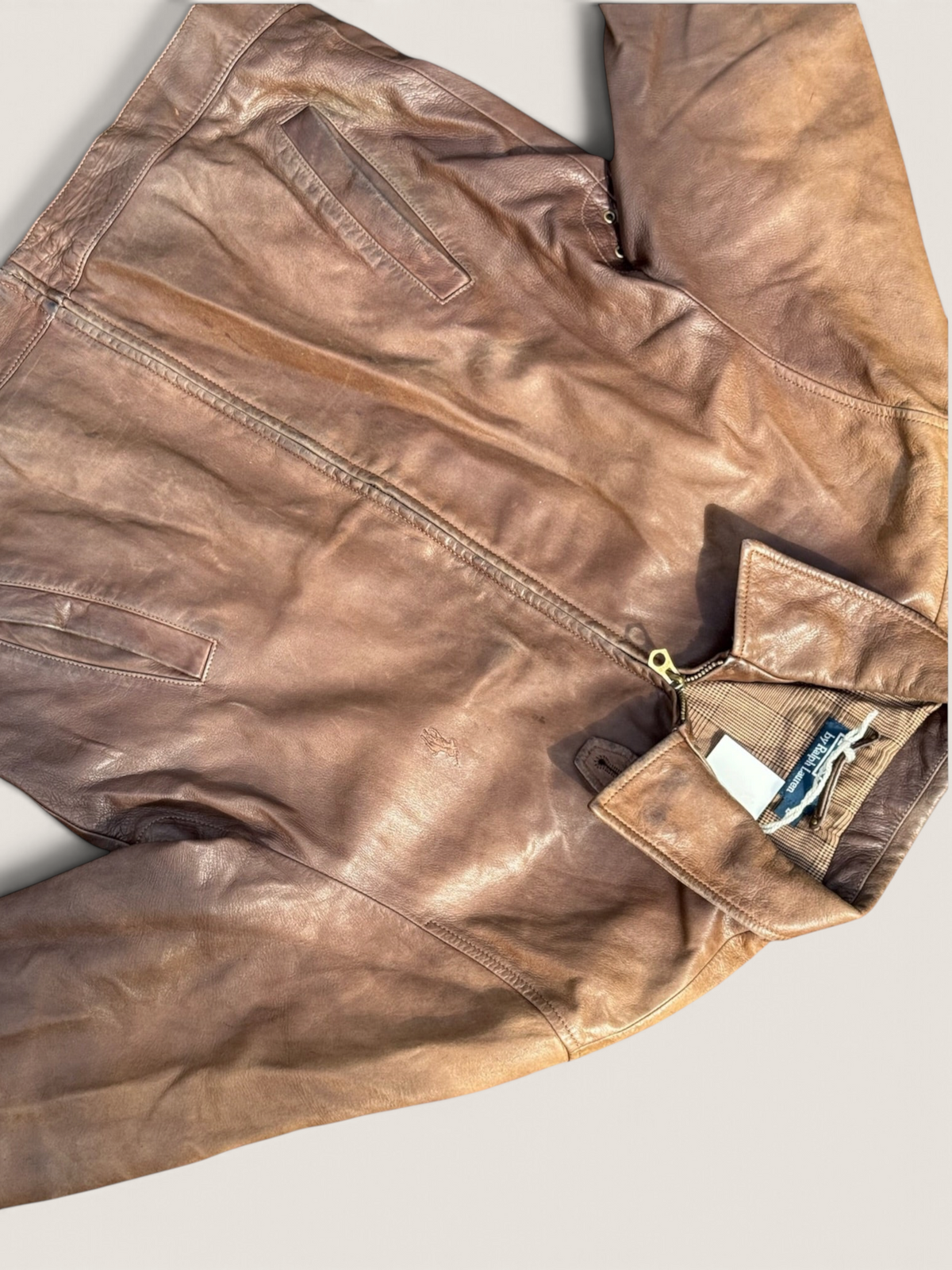 Veste en cuir – Ralph Lauren – L – Homme – Vintage