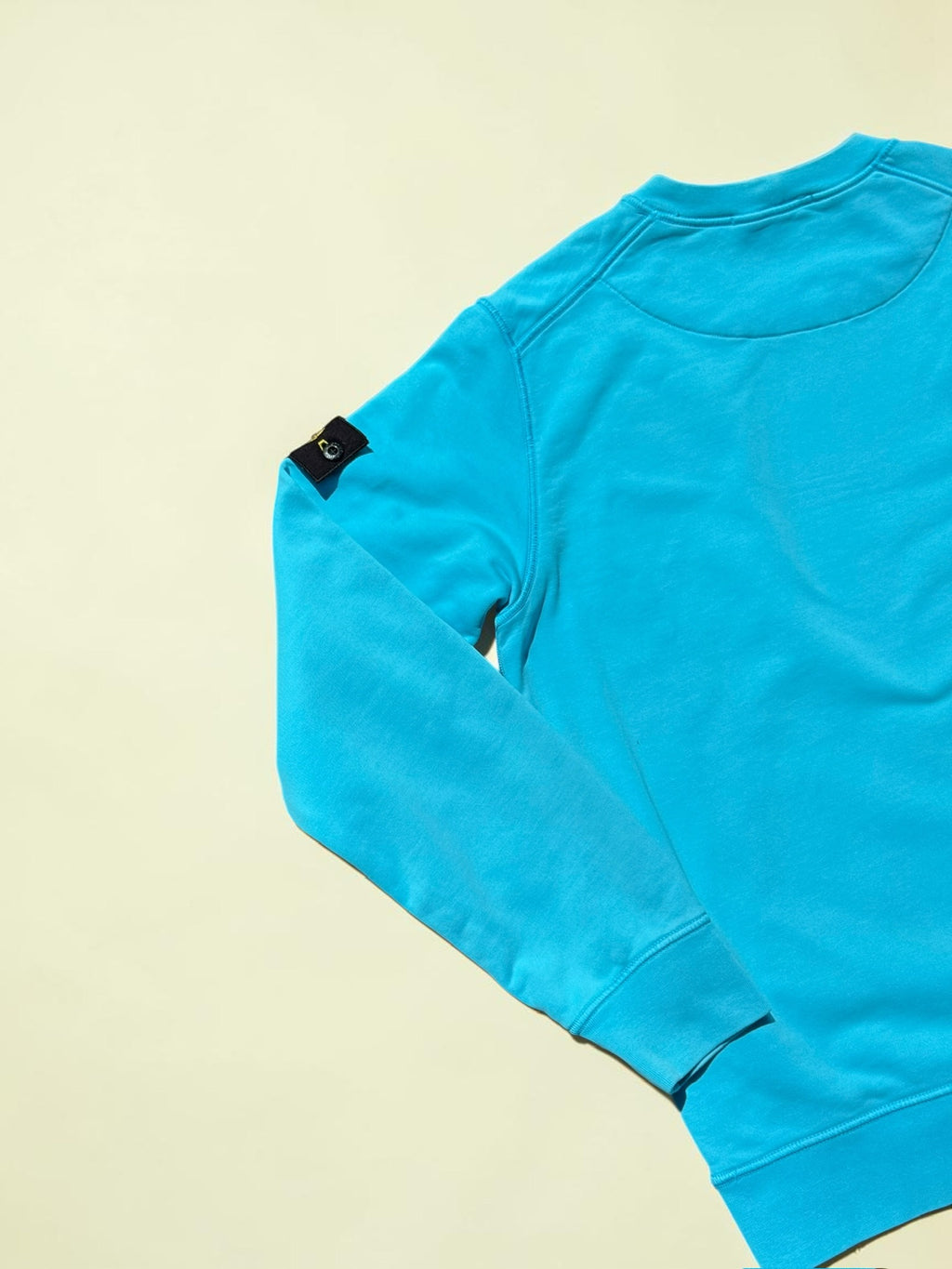 Sweat Stone Island à badge Compass – Bleu turquoise – M – Mixte — photo complémentaire 4