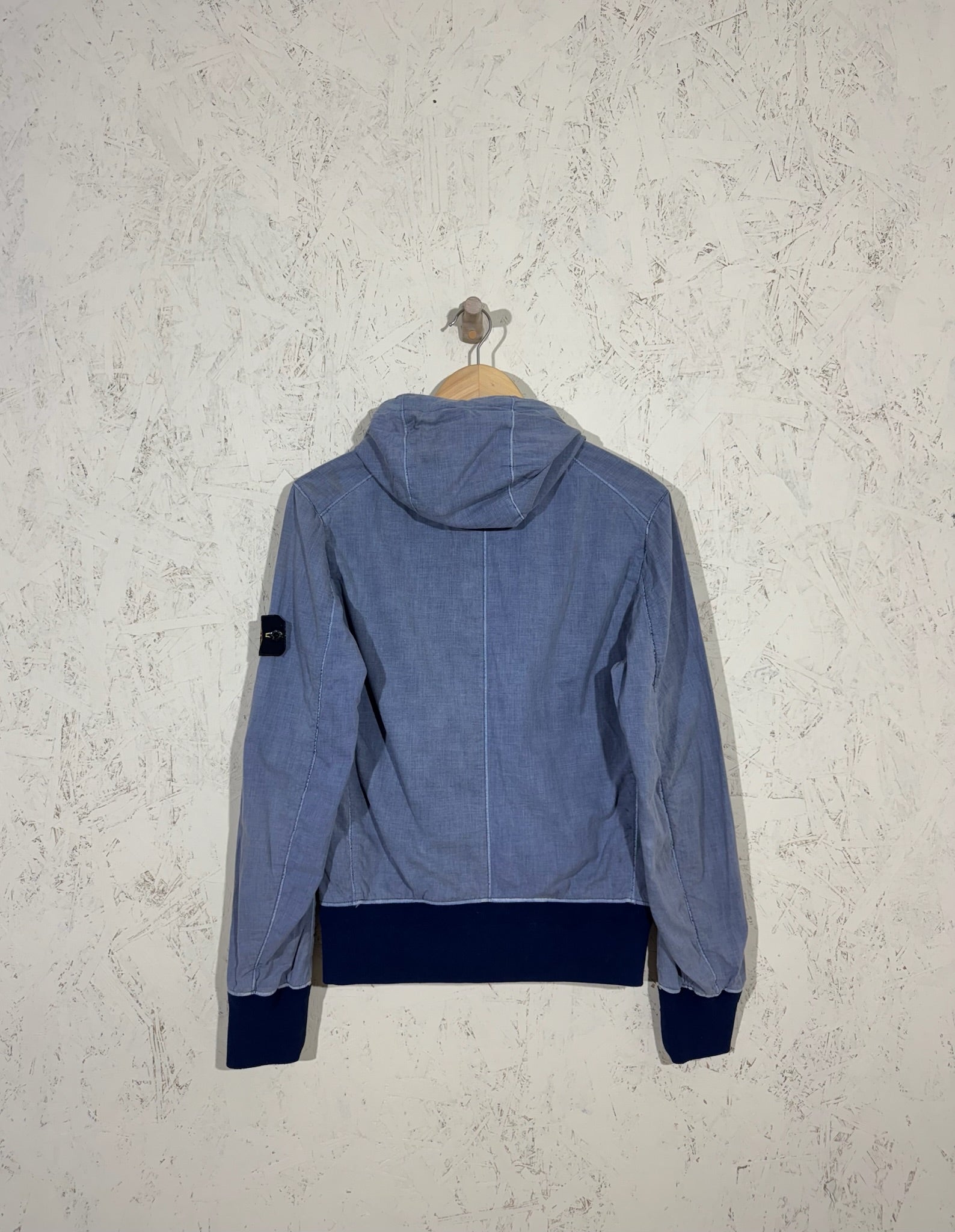 Veste Stone Island Bleu Capuche Vintage S Homme