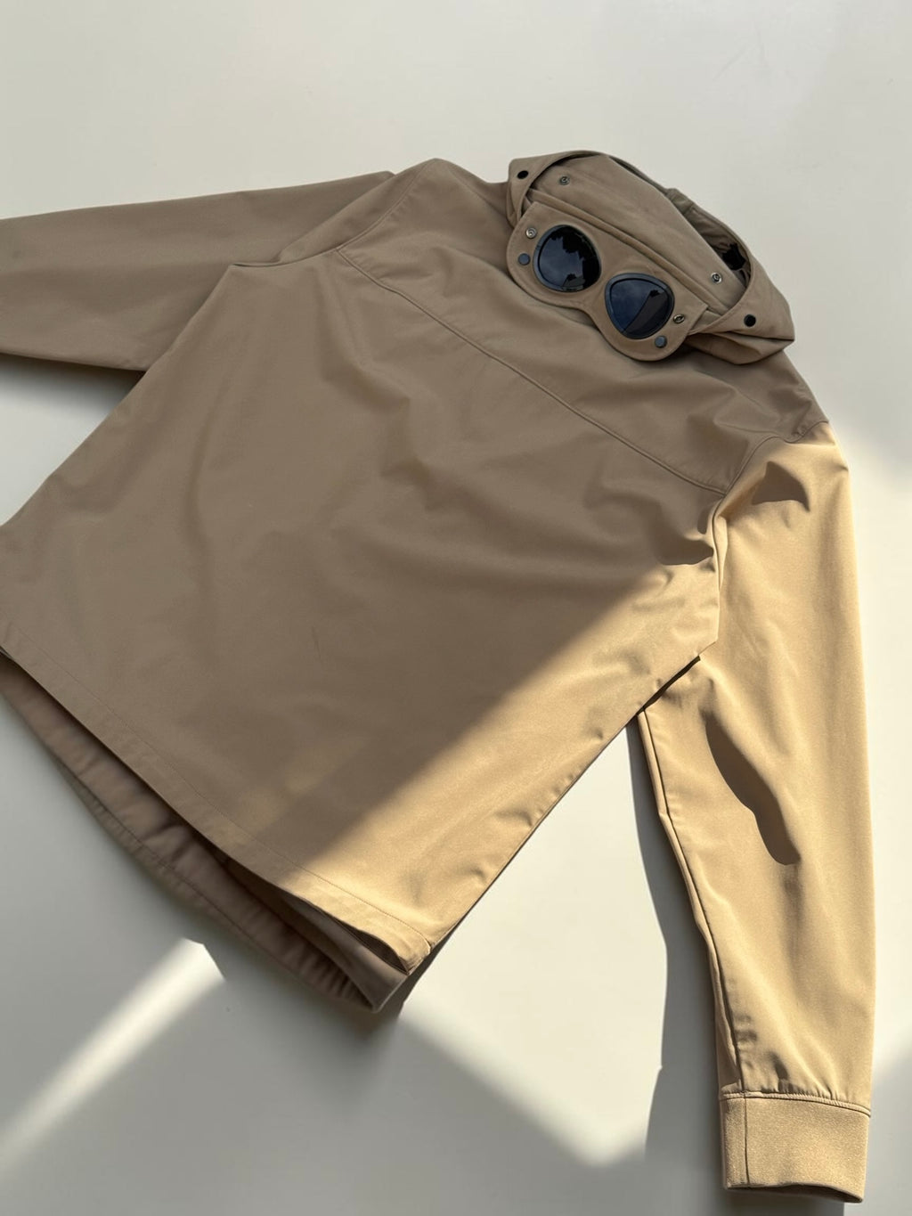 Veste C.P. Company Goggle Jacket C.P. Shell-R – Beige – T.54 – Mixte — photo complémentaire 4