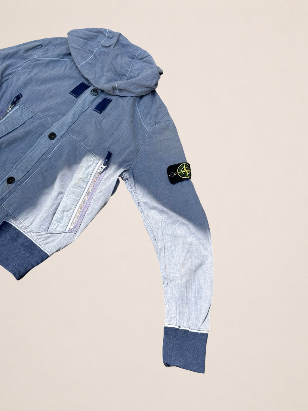 Veste Stone Island à capuche – Bleue – S – Homme — photo complémentaire 2