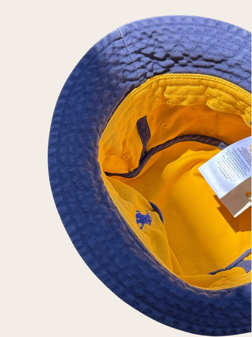 Bob Polo Ralph Lauren – Jaune et bleu marine – S/M – Mixte — photo complémentaire 3