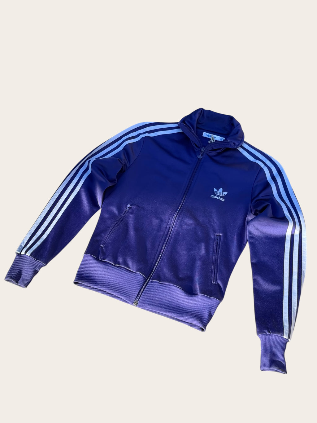 Veste de survêtement Adidas – Violette et bleu ciel – T.38 – Femme — vue principale